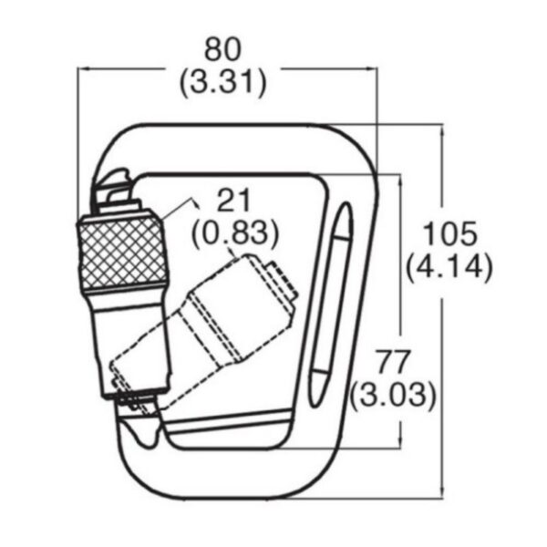 CULPEO rectangle shape 2859G Square automatic master lock for power paragliding - 图片 3