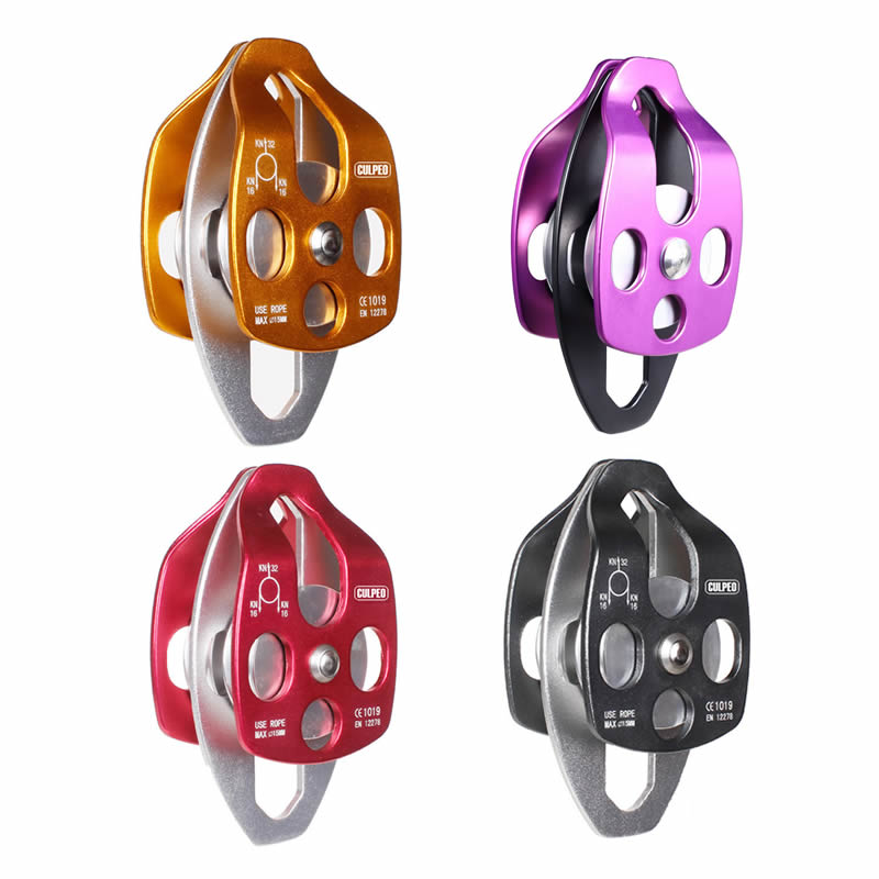Culpeo P14 Double pulleys on the aluminum alloy side plates for rope rescue