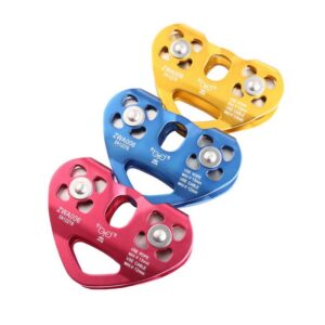 Culpeo P15 Heart-shaped double pulley rope rescue zip line crossing the pulley