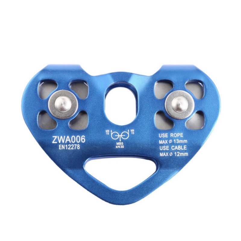 Culpeo P15 Heart-shaped double pulley rope rescue zip line crossing the pulley - Image 4