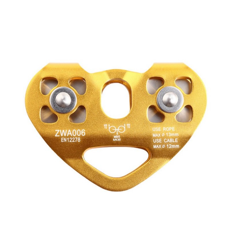 Culpeo P15 Heart-shaped double pulley rope rescue zip line crossing the pulley - Image 5