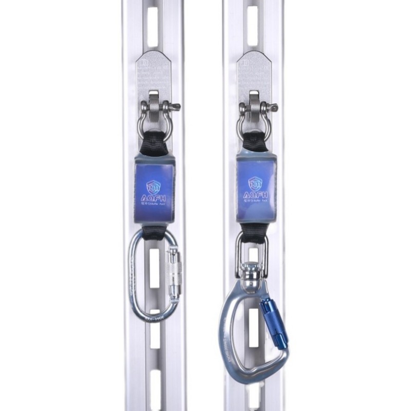 Culpeo RG10 wind turbine derrick high-altitude guide rail anti-fall device, clamp-type track slider self-locking device inside the ladder