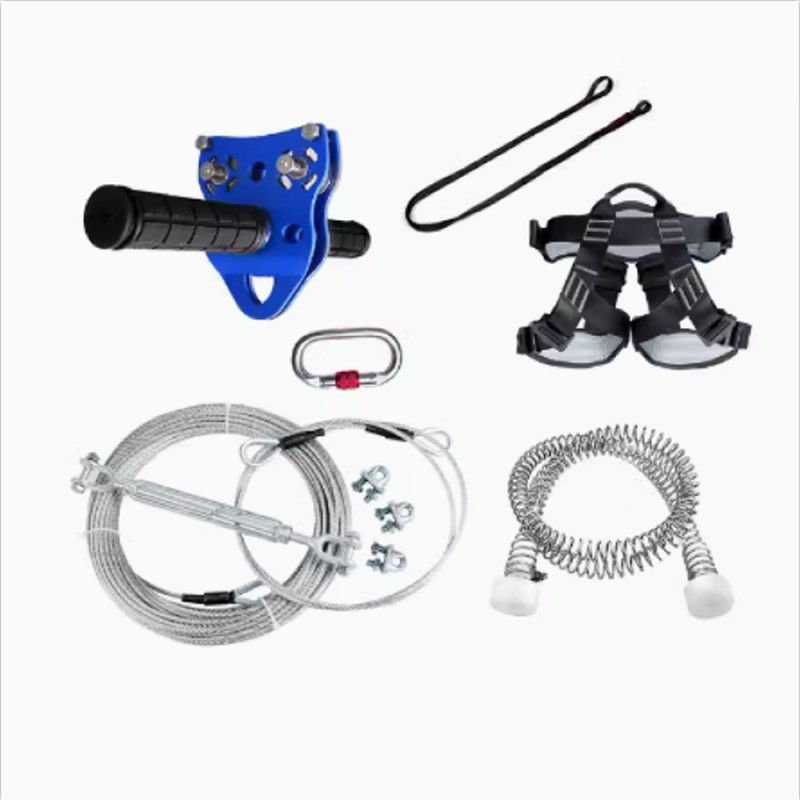 CULPEO Swing seat board zip line set, children's outdoor zip line and zip line set - Image 3