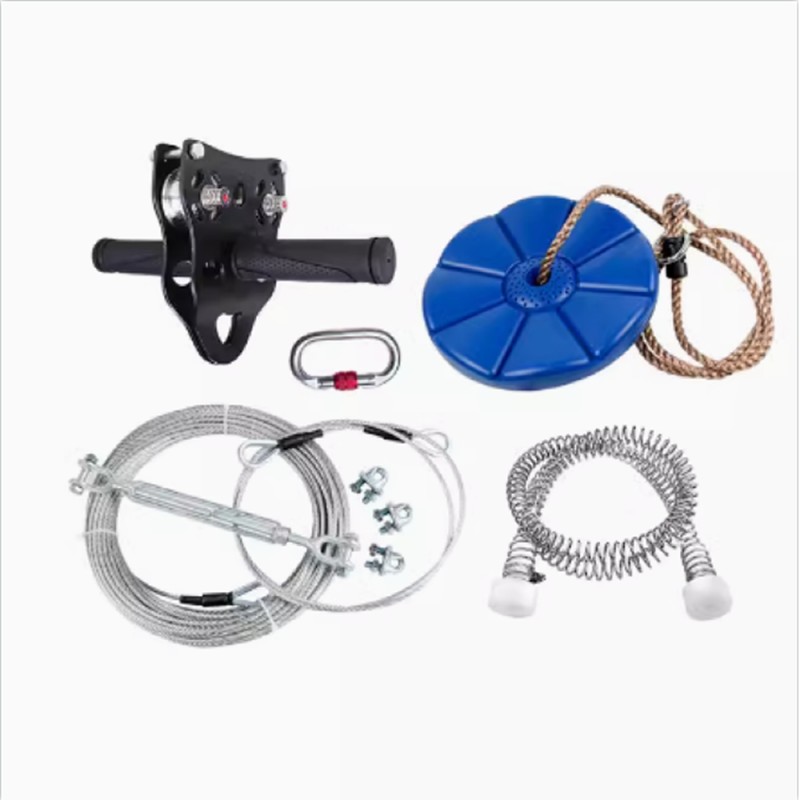 CULPEO Swing seat board zip line set, children's outdoor zip line and zip line set - Image 2