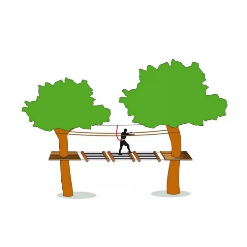 Moving Bridge : wooden game composed of straps - Image 4