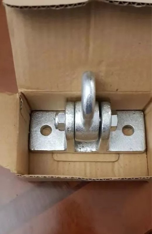 Stainless steel swing hook with protective hook. - Image 3