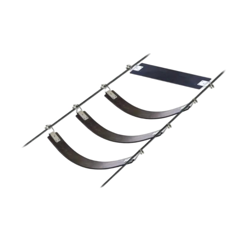 The Flex: made in flexible rubber material to be fixed on 2 wire cables