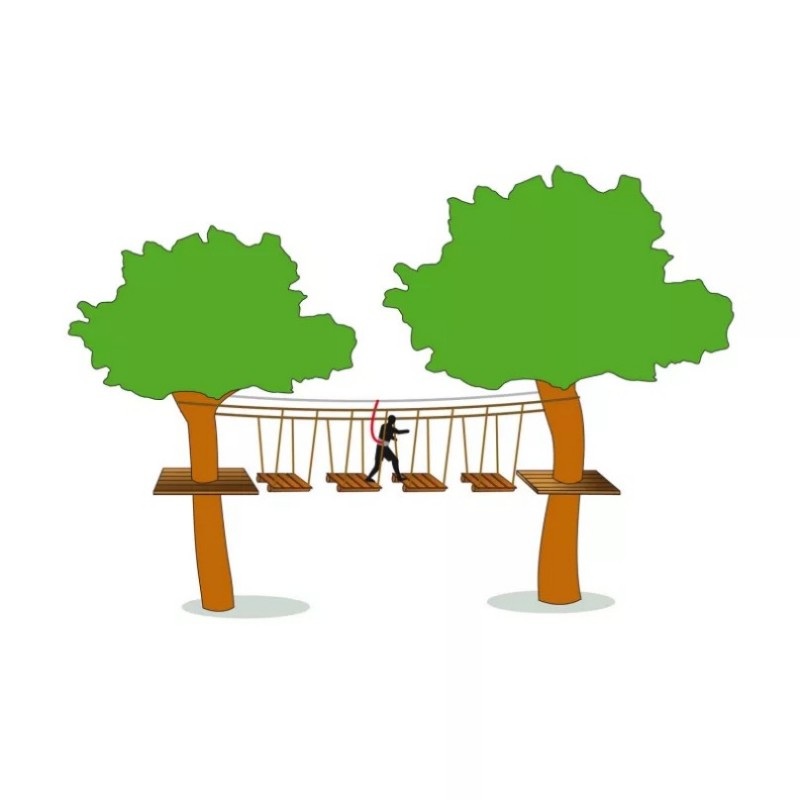 Treetop Adventure Parks Planks bridge - Image 2