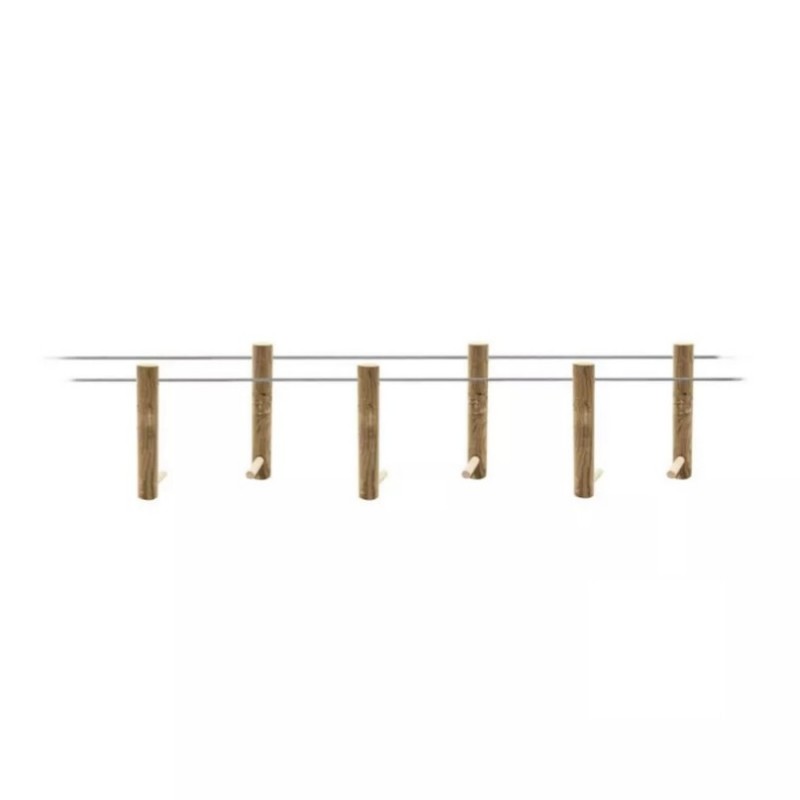 Stilt: wooden log Ø100mm autoclave class 4 - Length 0.66m