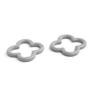 Powder coated steel cross joint ferrule for climbing cargo net playground