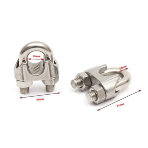 Steel wire armed rope end clip