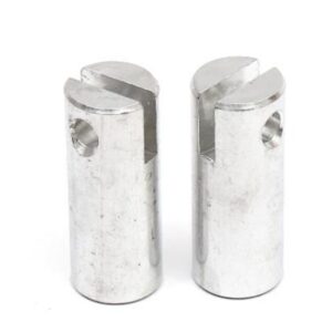 Aluminium rope end ferrule for connecting 16mm combination rope with steel frame