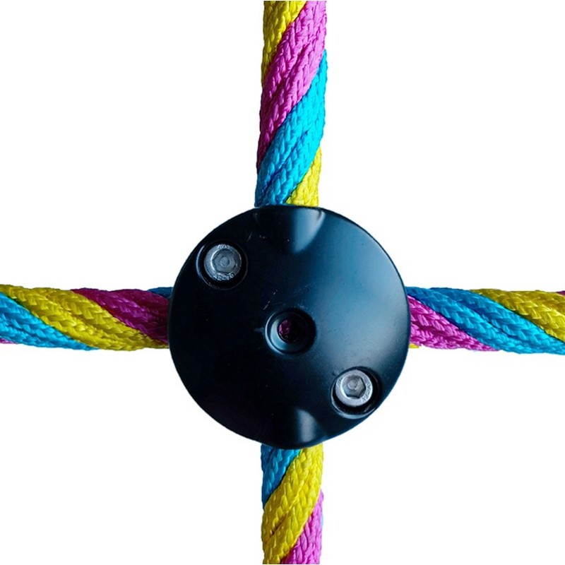 Aluminium cross connector for 16mm combination rope climbing net playground - Image 3