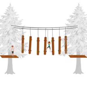 Hanging obstacle HANGING CLIMBING BAT